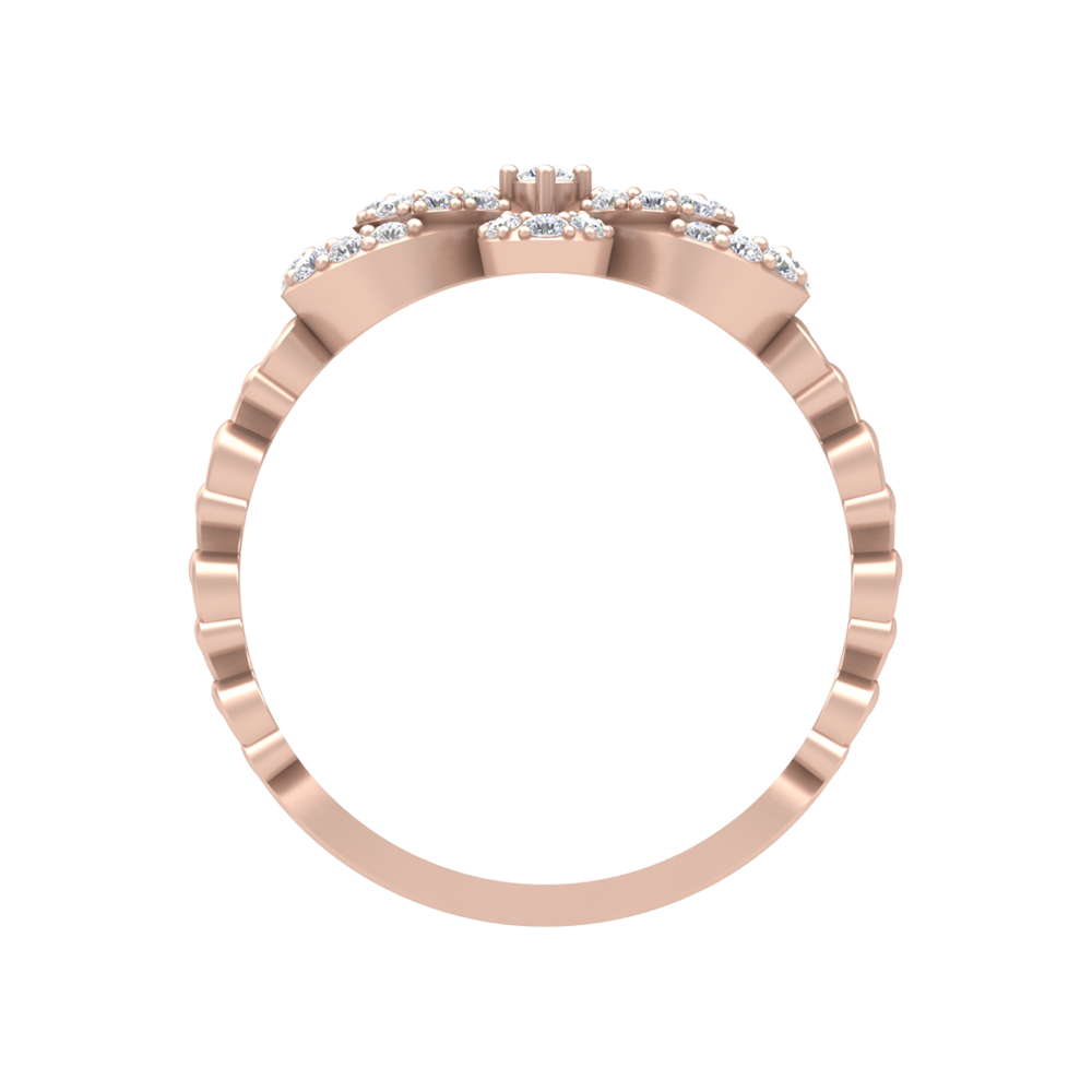 Interlinked hoop Ring