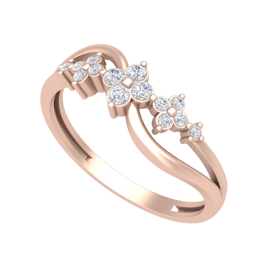 Ornate Ombre Diamond Ring