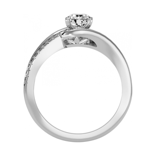 Marvellous Solitaire Ring-Color_White-Gold