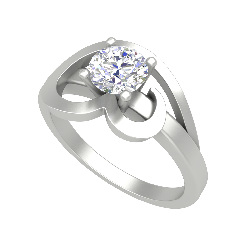 Nature's Basket Solitaire Ring