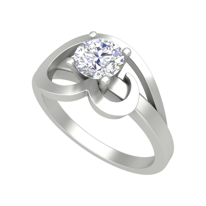 Nature's Basket Solitaire Ring