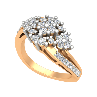 Bunch Tigged Cocktail Ring