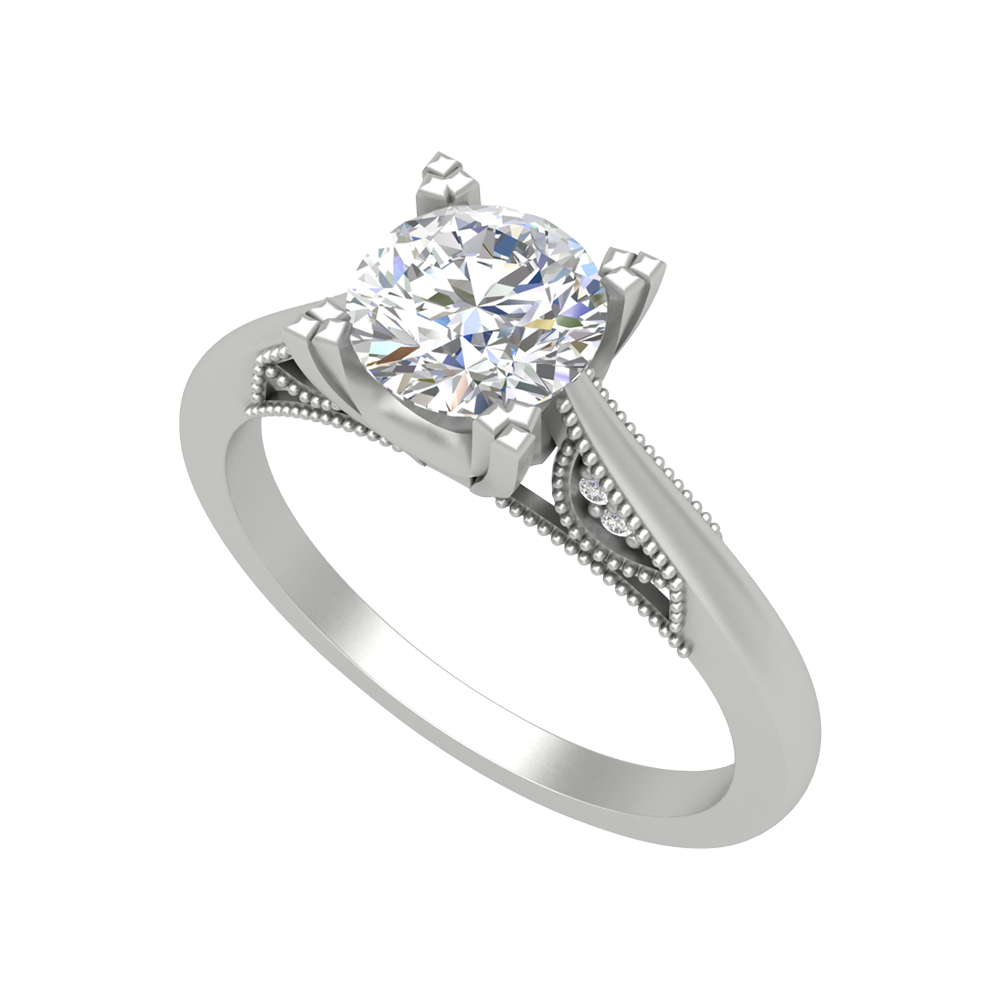 Pearl Perfect Solitaire Ring-Color_White-Gold