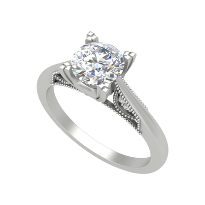 Pearl Perfect Solitaire Ring-Color_White-Gold