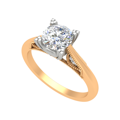 Pearl Perfect Solitaire Ring-Color_Yellow-Gold