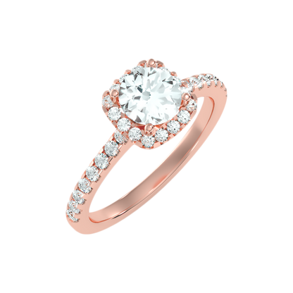 Sphine Halo Ring-Color_Rose-Gold