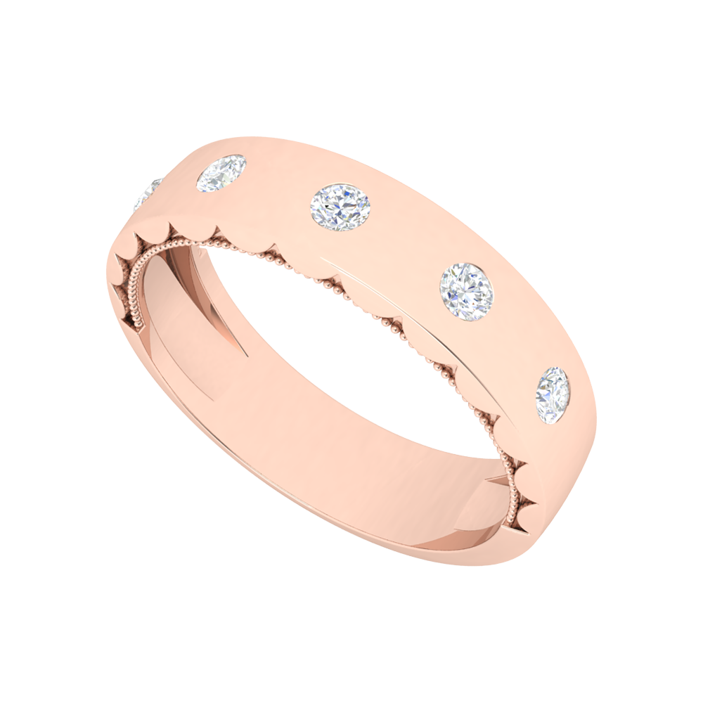 Belle Rose Broad Band Ring