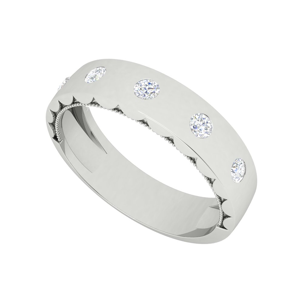 Belle Rose Broad Band Ring