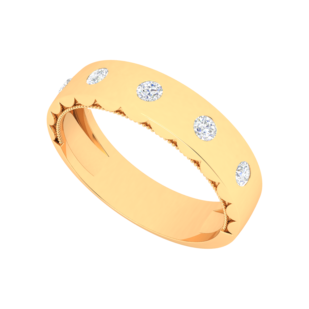 Belle Rose Broad Band Ring