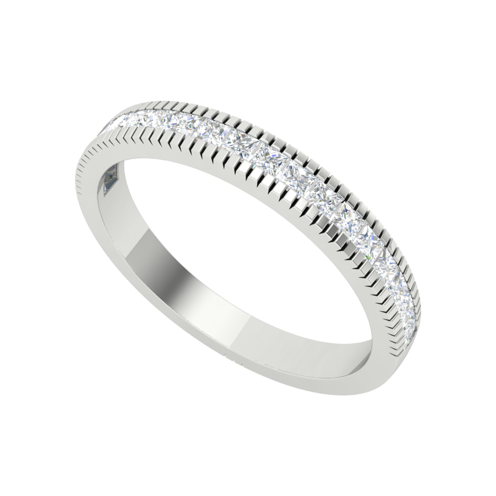 Bela Floro Stackable Ring-Color_White-Gold