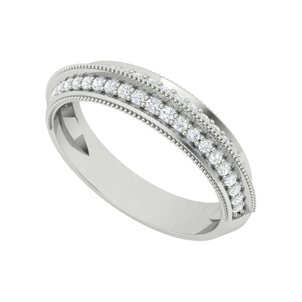 Bella Glitter Diamond Band-Color_White-Gold