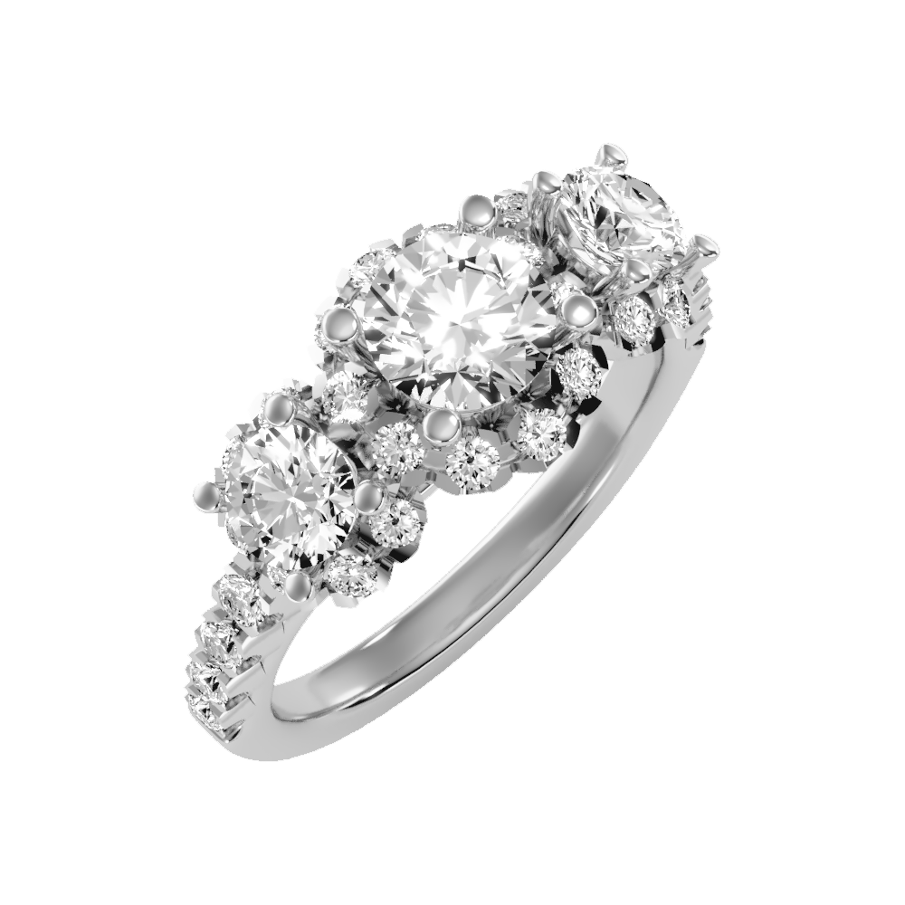 Dainty Solitaire Ring-Color_White-Gold