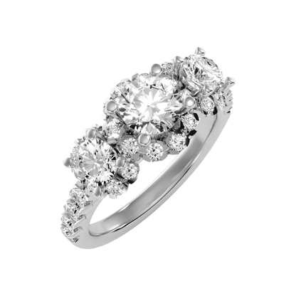 Dainty Solitaire Ring-Color_White-Gold