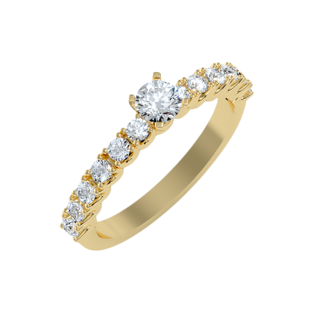 Effective Solitaire Ring-Color_Yellow-Gold