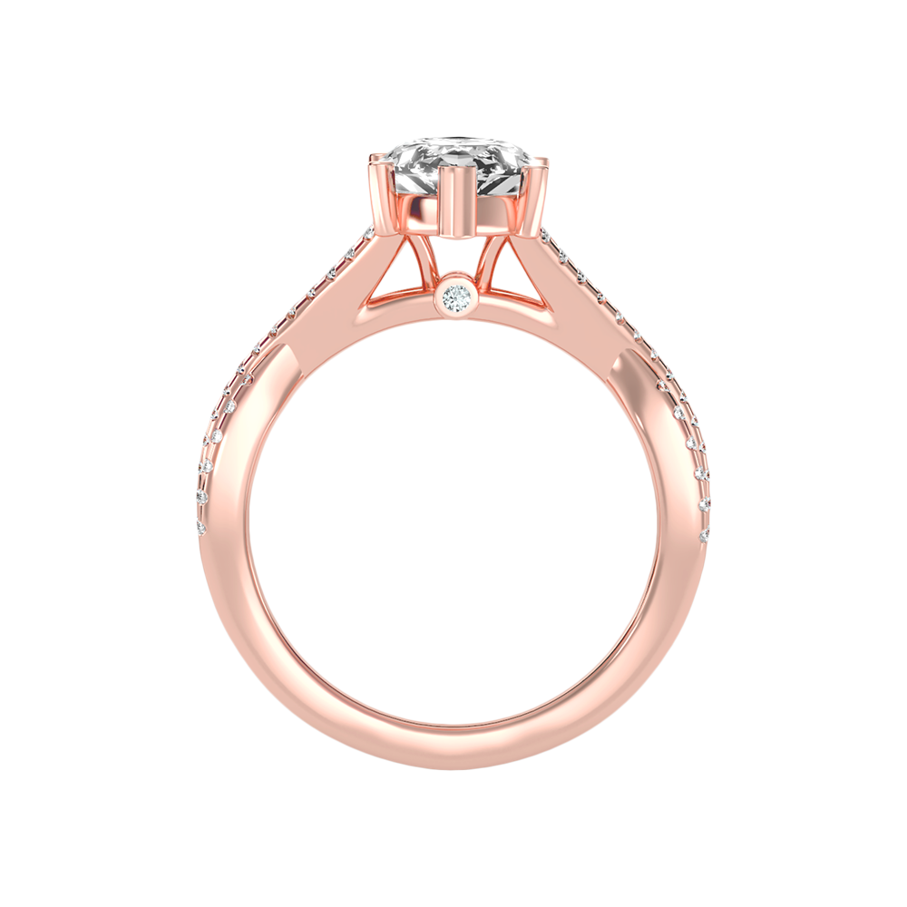 Dainty Marquise Shaped Solitaire Ring