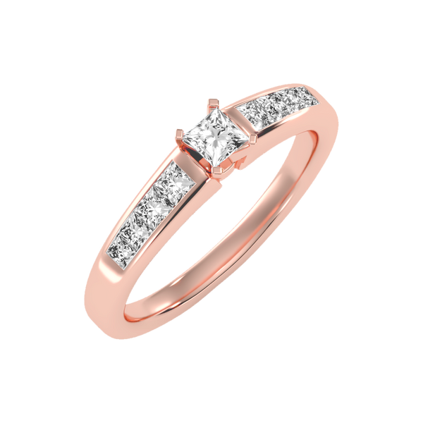 Burning Solitaire Ring