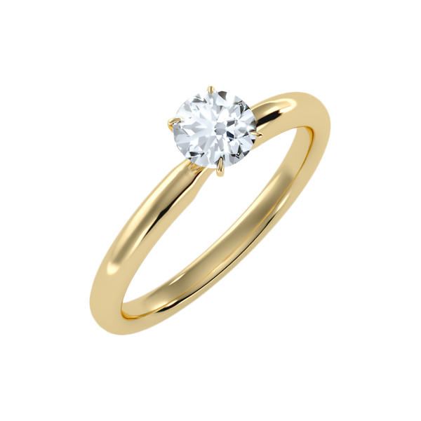 Eclatant Classic Solitaire Ring-Color_Yellow-Gold
