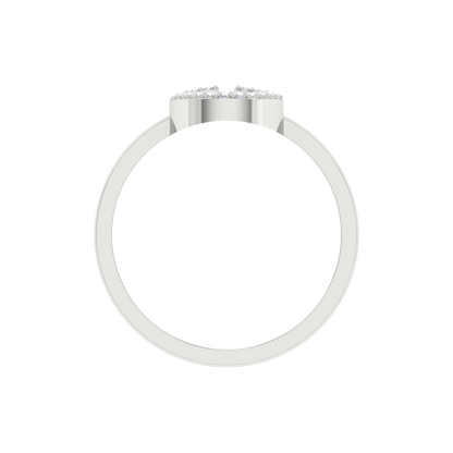 Fluer domed Diamond Ring