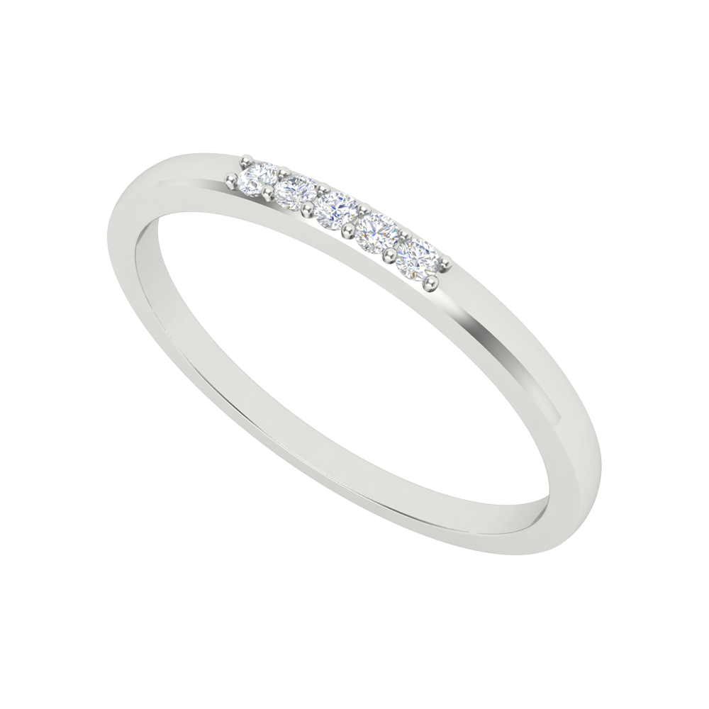 Mirinda Stackable Ring-Color_White-Gold