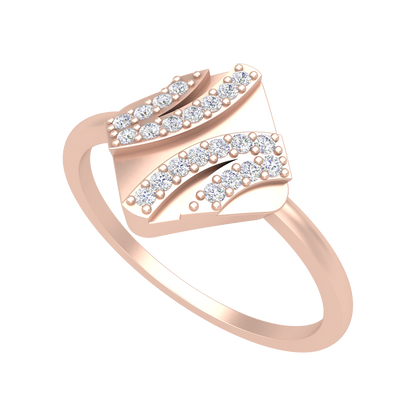 A Designer Diamond Square Ring-Color_Rose-Gold