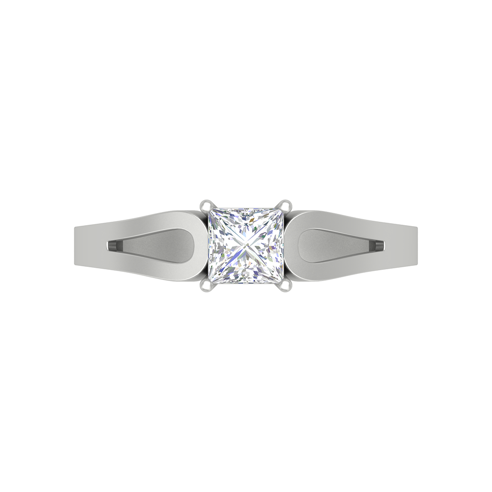 Classy Loop Solitaire Ring