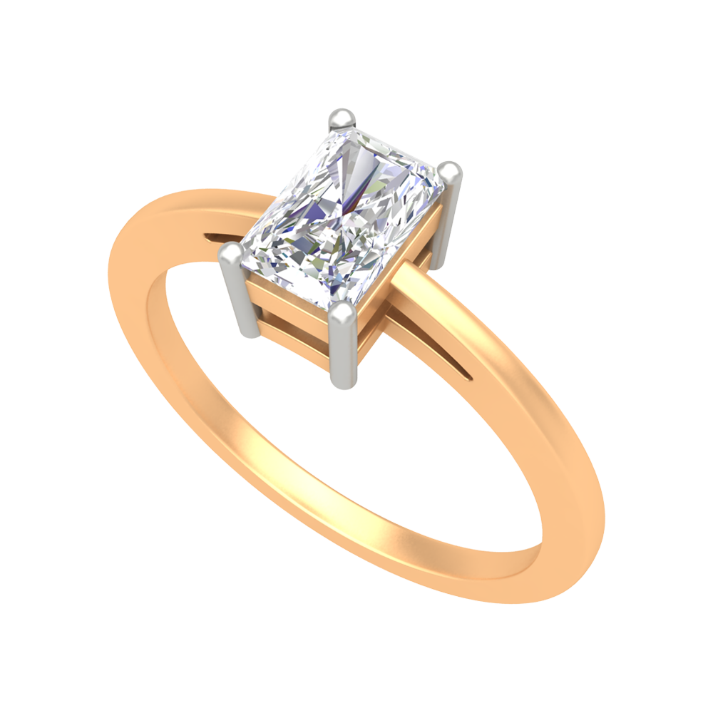 Sqaumous Loop Solitaire Ring-Color_Yellow-Gold