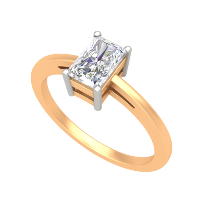 Sqaumous Loop Solitaire Ring-Color_Yellow-Gold