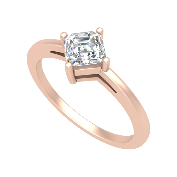 Vintage Inspired Solitaire Ring-Color_Rose-Gold