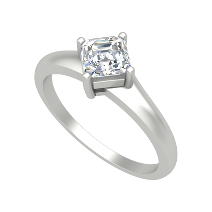 Fashion Forward Solitaire Ring-Color_White-Gold