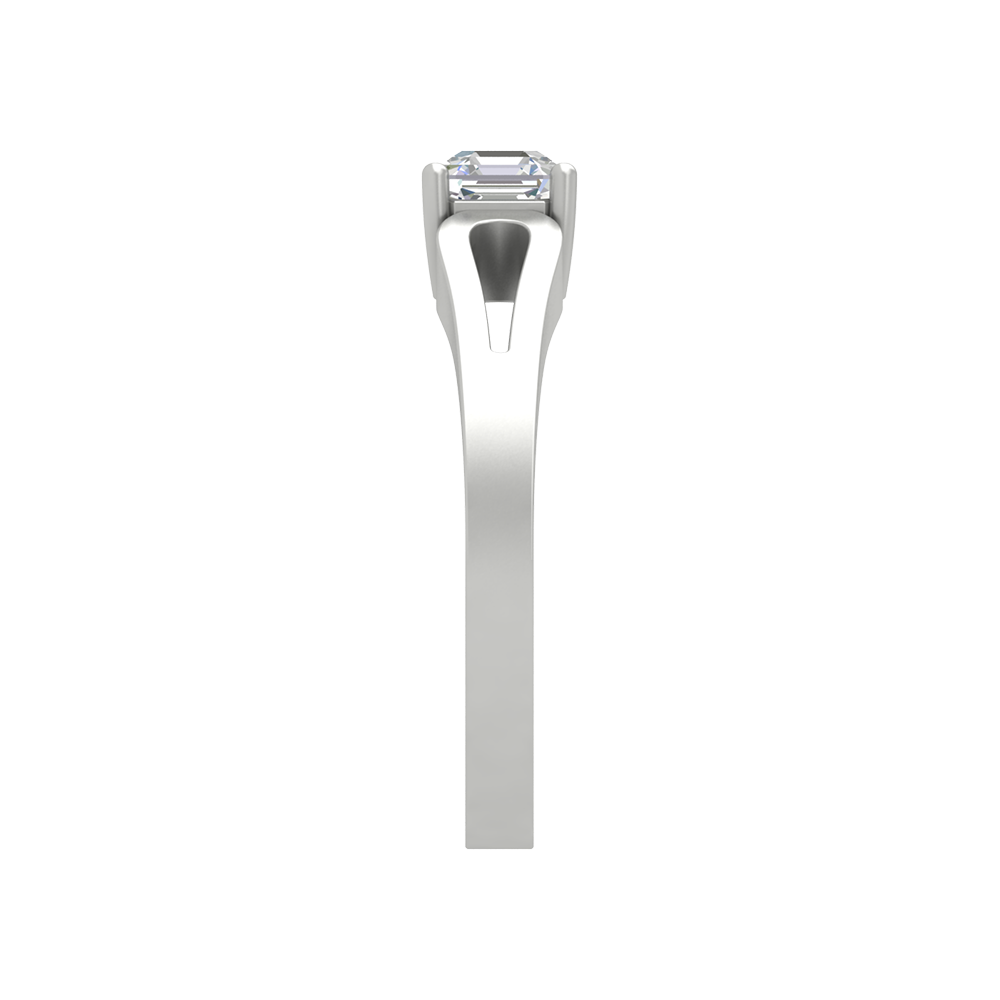 Square In A Loop Solitaire Ring