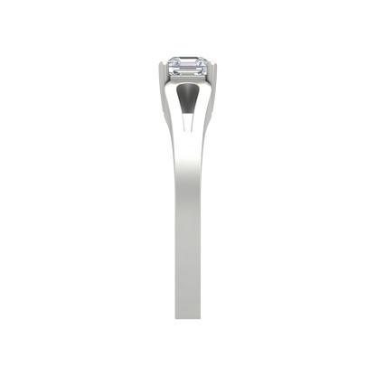 Square In A Loop Solitaire Ring