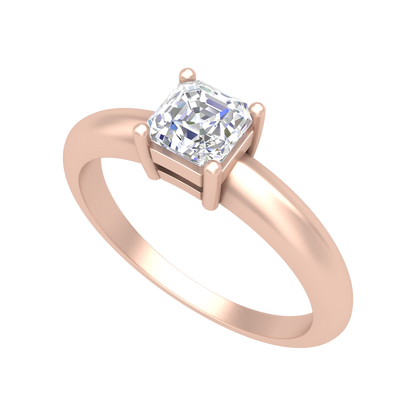 Queen Ring Solitaire Ring-Color_Rose-Gold