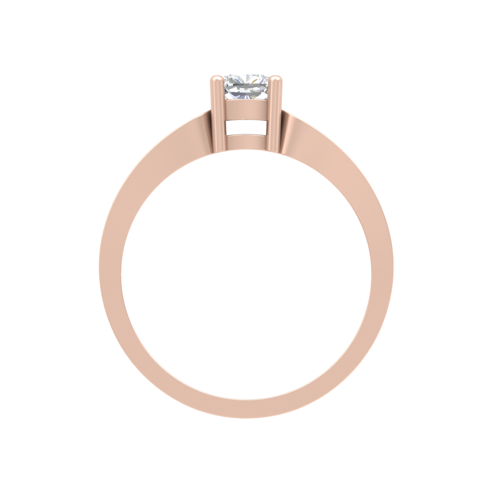 Whimsical Loop Solitaire Ring