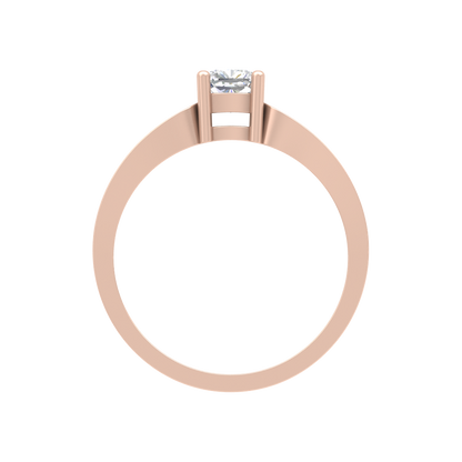 Whimsical Loop Solitaire Ring