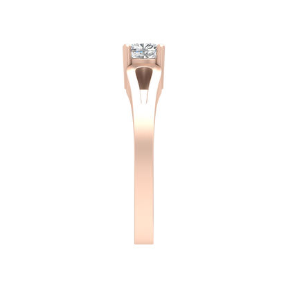 Whimsical Loop Solitaire Ring