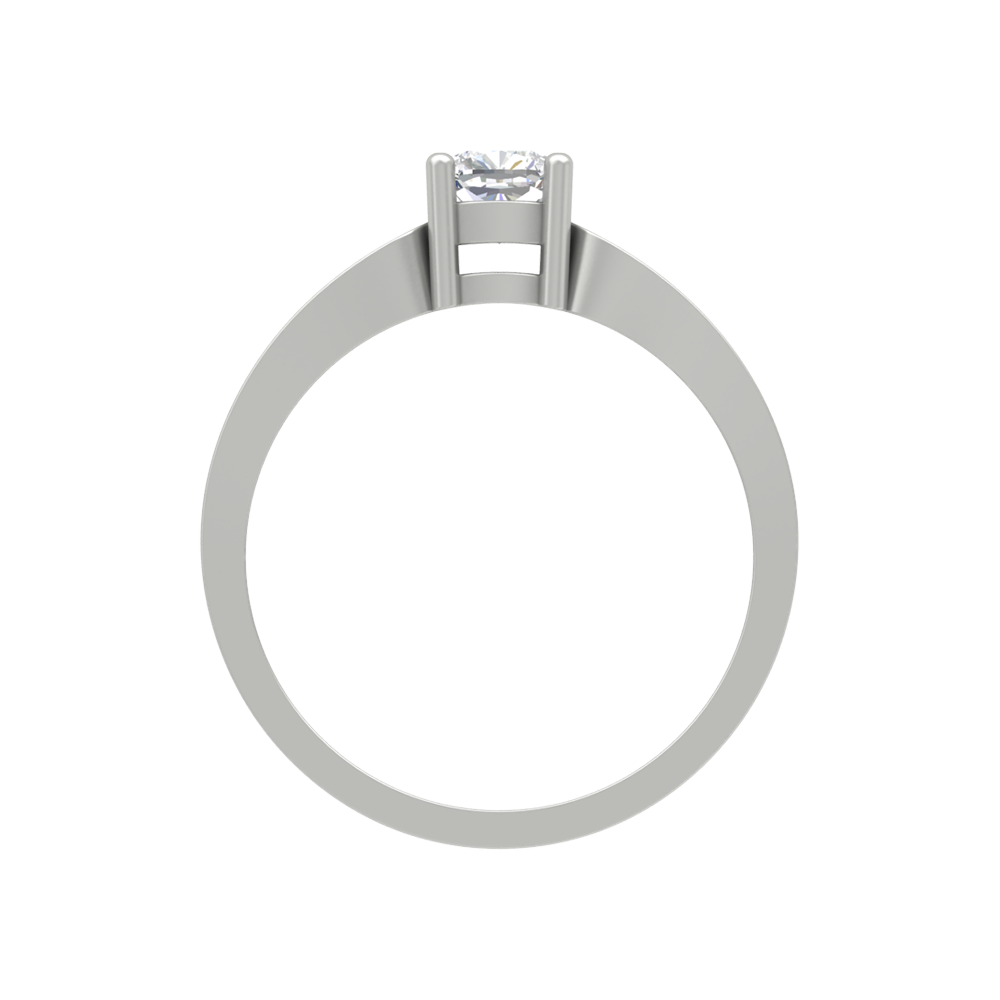 Whimsical Loop Solitaire Ring