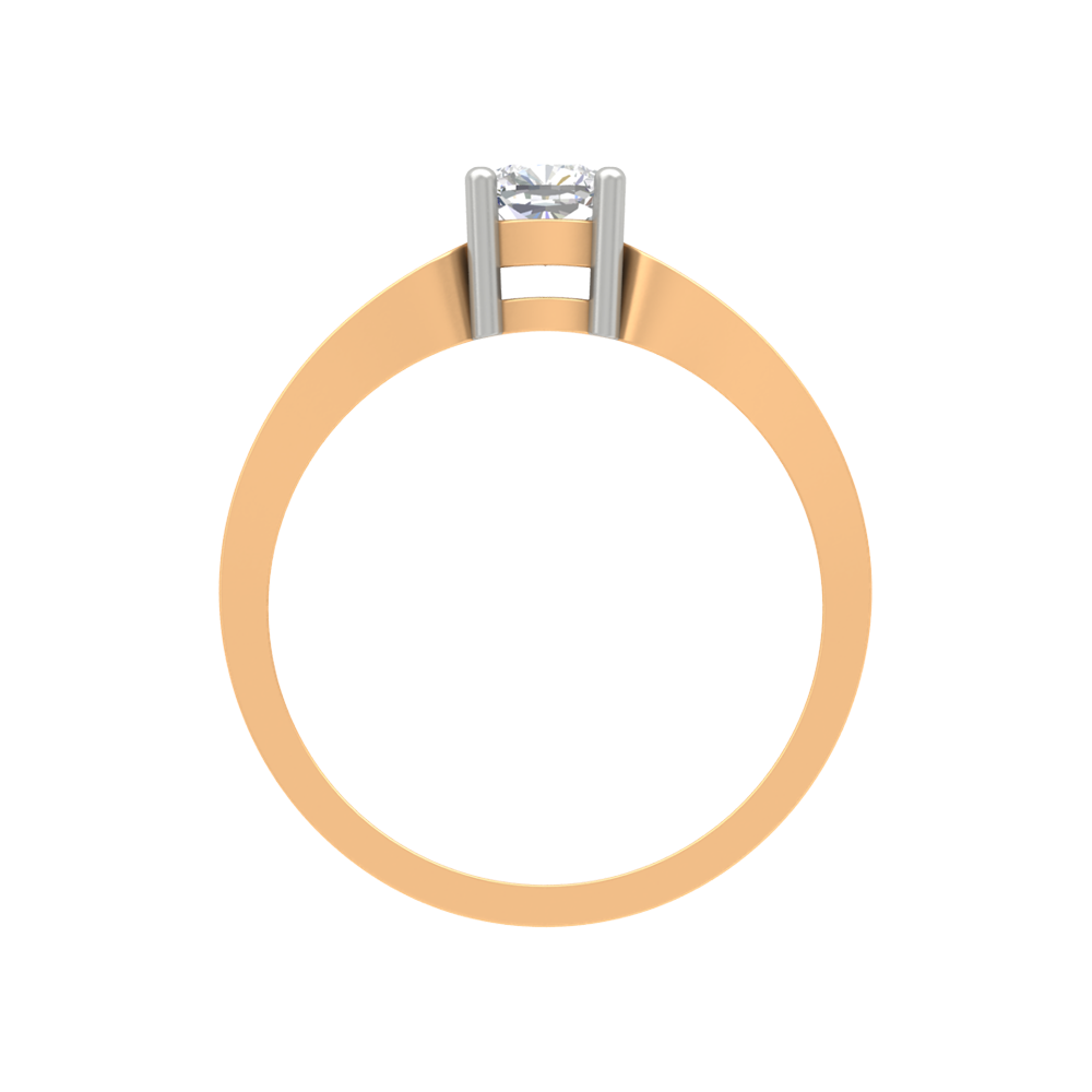 Whimsical Loop Solitaire Ring