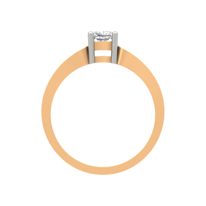 Whimsical Loop Solitaire Ring