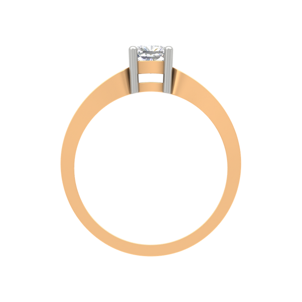 Whimsical Loop Solitaire Ring