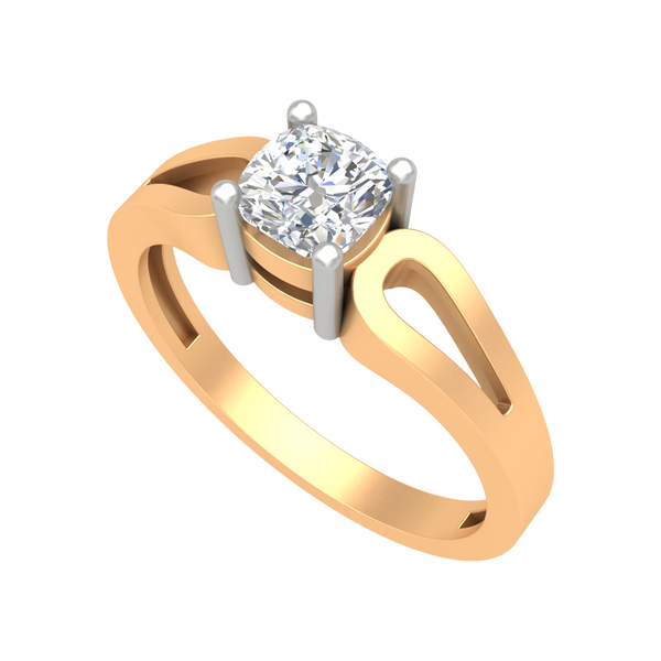 Whimsical Loop Solitaire Ring-Color_Yellow-Gold