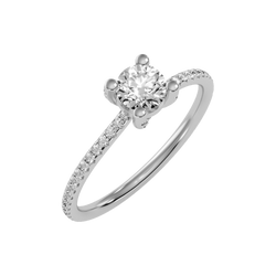 Lordly Solitaire Ring-Color_White-Gold