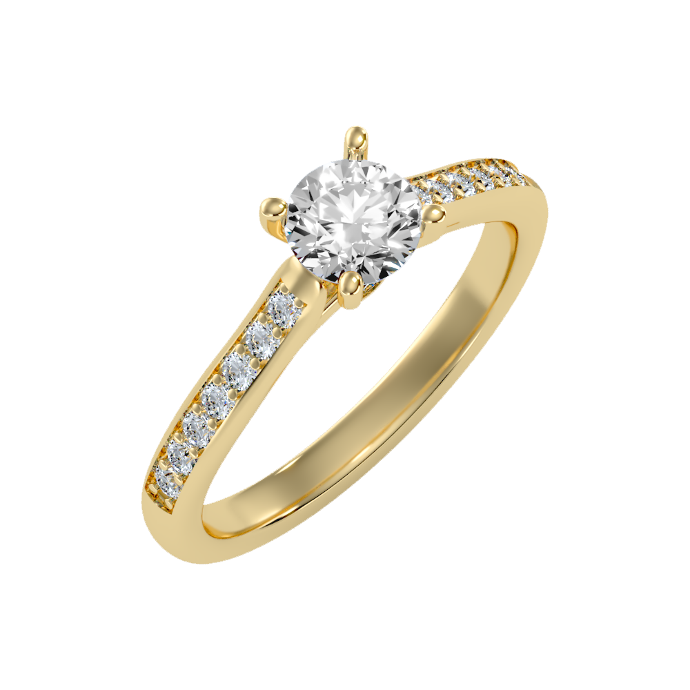 Chintzy Solitaire Ring-Color_Yellow-Gold