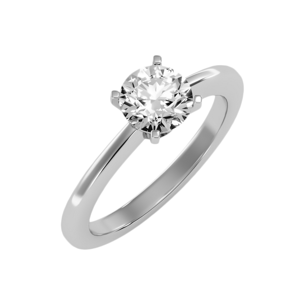 Etoile Classic Solitaire Ring-Color_White-Gold