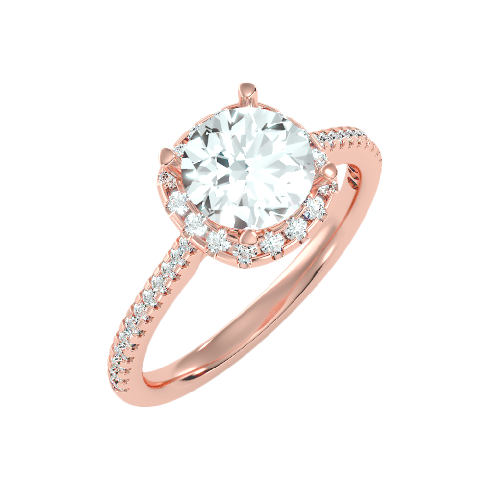 Comely Halo Solitaire Ring-Color_Rose-Gold