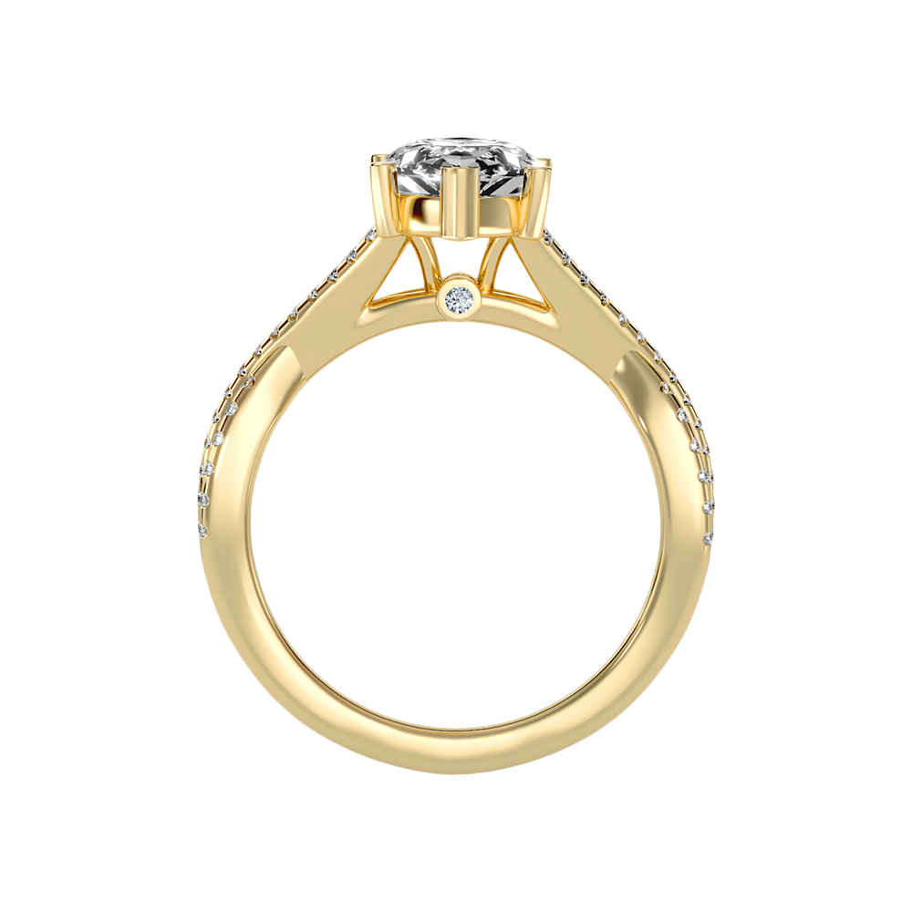 Dainty Marquise Shaped Solitaire Ring