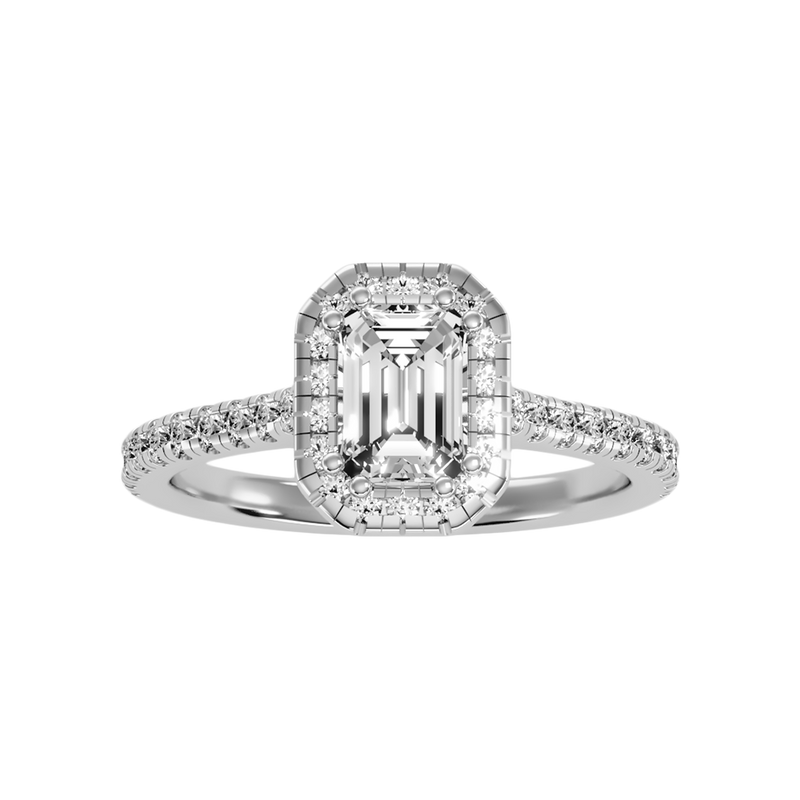 Extraordinary Diamond Halo Engagement Ring