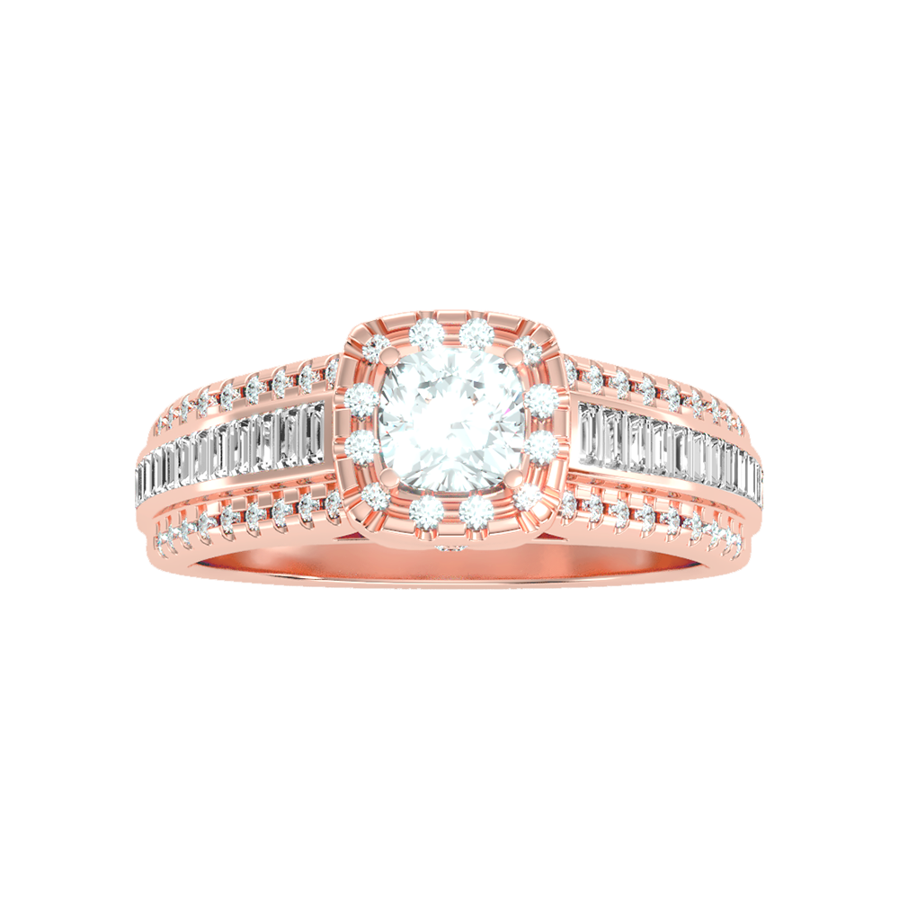 Spectral Halo Solitaire Ring-Color_Rose-Gold