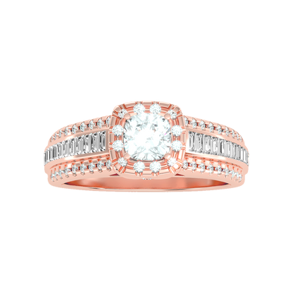 Spectral Halo Solitaire Ring-Color_Rose-Gold