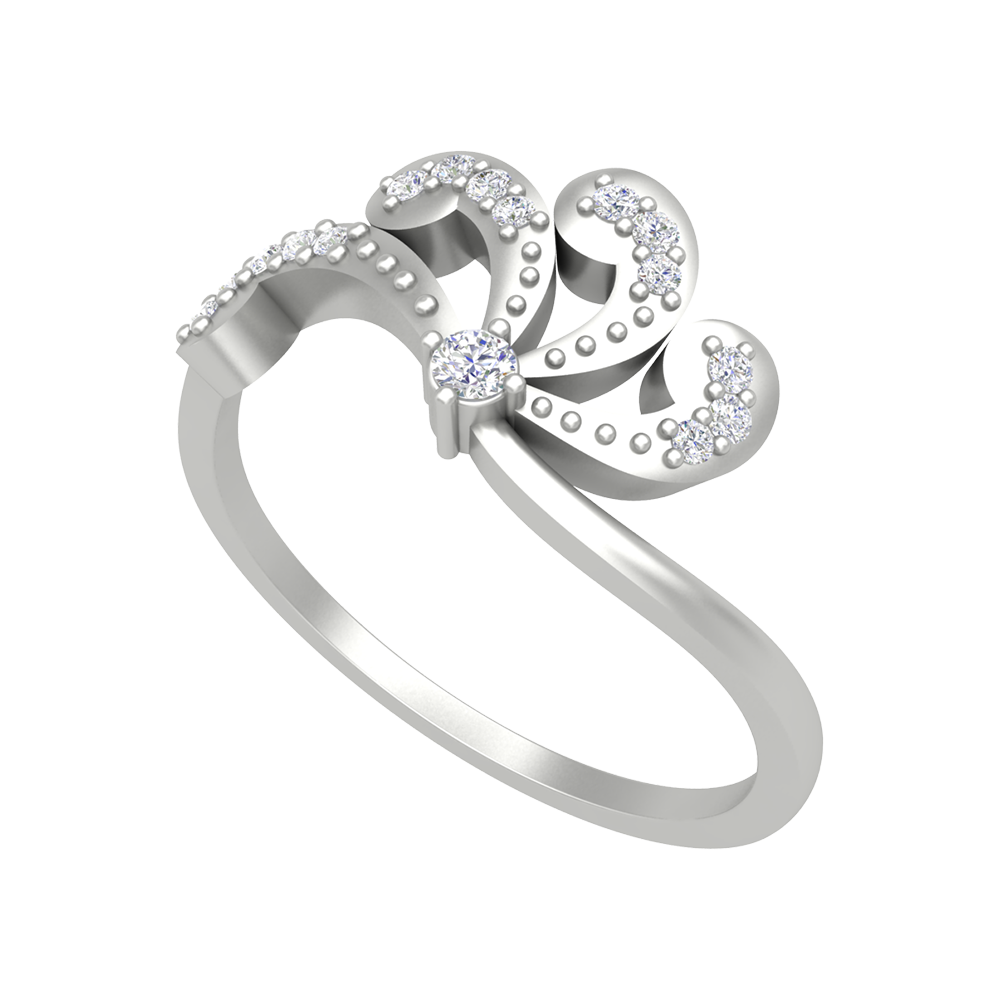 Irrina Diamond Ring-Color_White-Gold