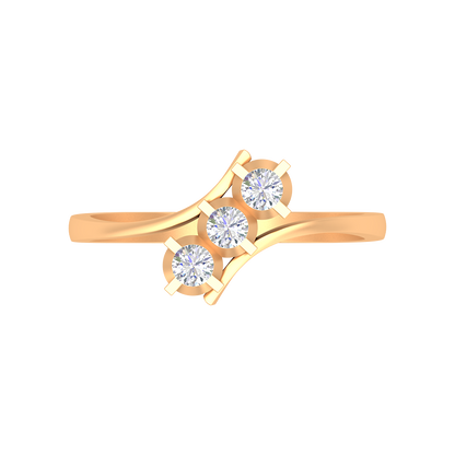 Gems Galore Tri Stone Ring